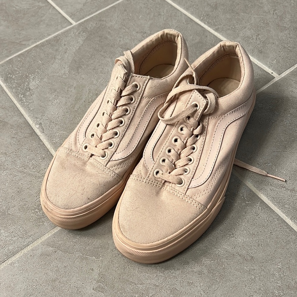 Dusty Pink Tonal Vans
